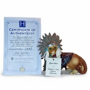 Hamilton Collection ~ Chief Runs with Paws ~ Feathers 'N Kittens series # 1647